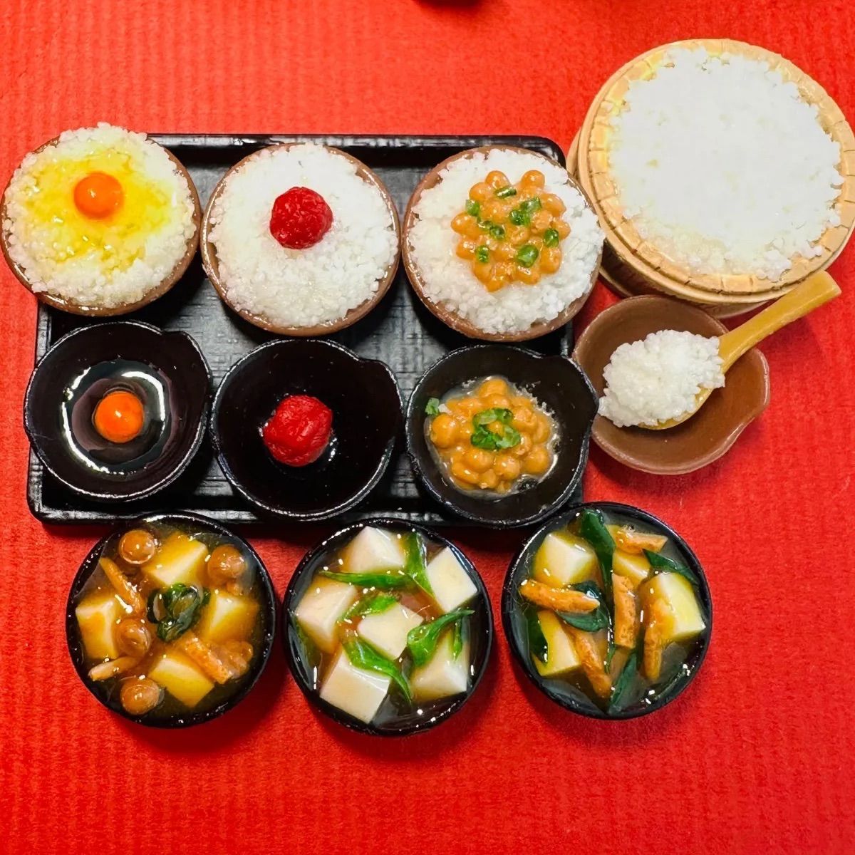 521 お米大好きセット⭐️ミニチュアフード ご飯 ドールは リカ