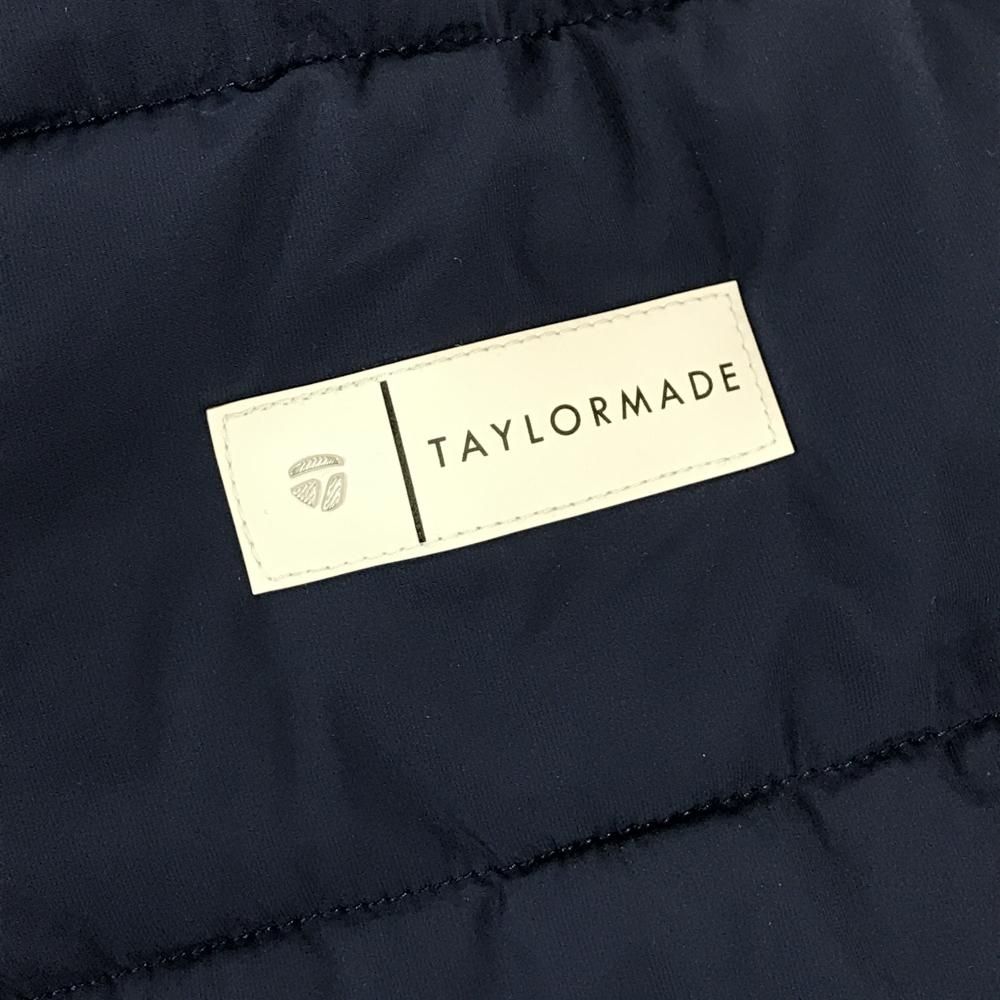 超美品】テーラーメイド フード付き中綿ジャケット ネイビー×白 ロゴ