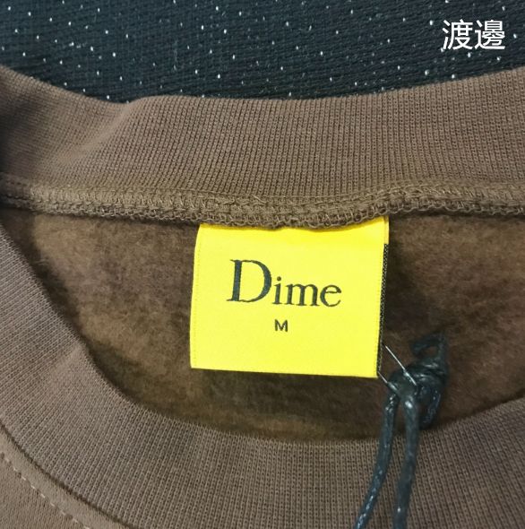 DIME ダイム スウェット ブラウン メンズレディース ブラック 新品未 