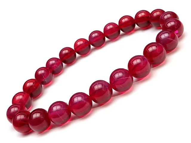 合成スタールビー 丸玉ブレス 8mm【1コ販売】 / 2-10 RU8BS-X