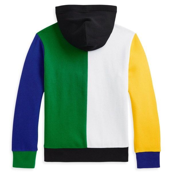 ラルフローレン ５色ブロック裏起毛プルパーカー