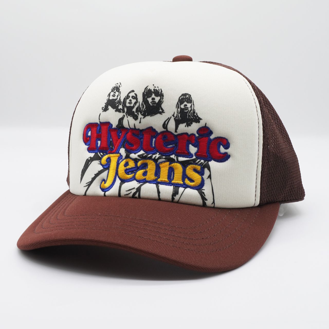 ヒステリックグラマーのメッシュキャップ ブラウン