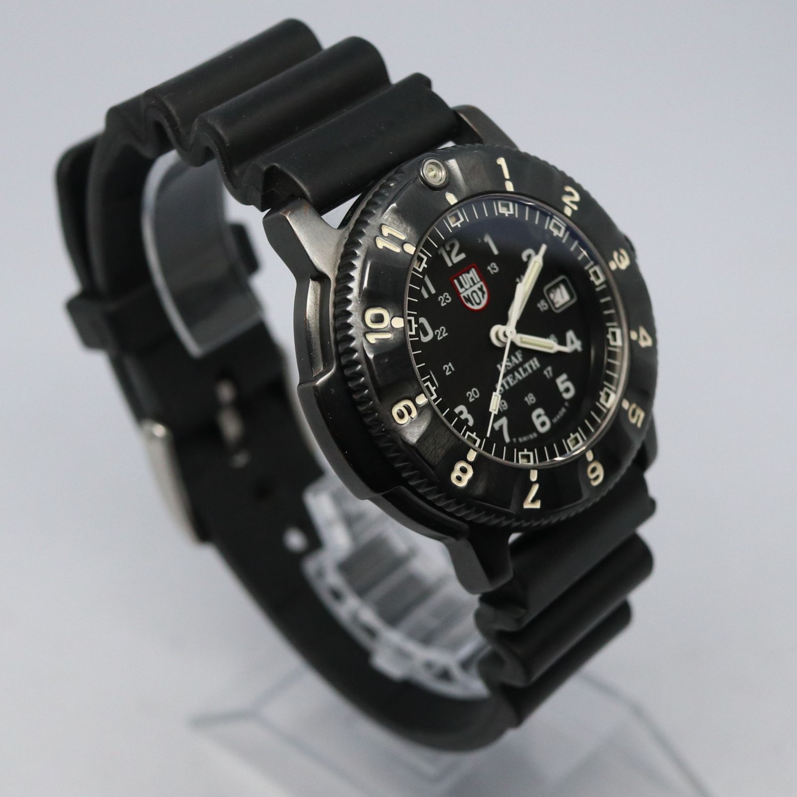 稼働品】LUMINOX ルミノックス ヴィンテージ 3400 NIGHTHAWK ナイトホーク F-117 USAF STEALTH ブラック  ステンレス 希少品 - メルカリ