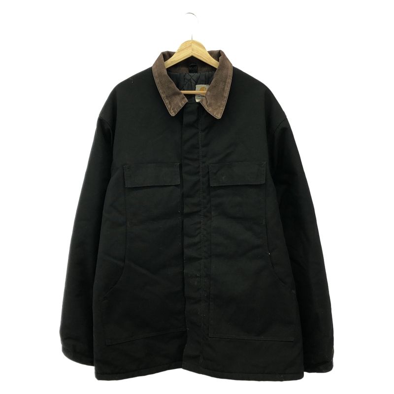 Carhartt ダックジャケット サイズ表記不明 黒 汚れ破れあり 91