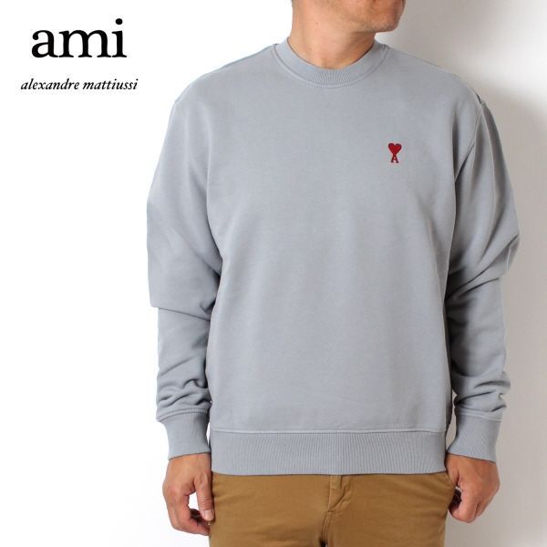 24AWモデル アミ アレクサンドル マテュッシ AMI Alexandre Mattiussi メンズ AMI DE COEUR スウェット  トレーナー【BLEU ARGILE】 USW035.730 4012/【2024-25AW】m-tops - メルカリ