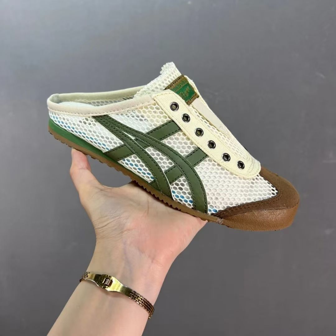 Onitsuka Tiger オニツカタイガー ミュール MEXICO 66 SABOT メキシコ 66 サボットBEIGE GREEN - メルカリ