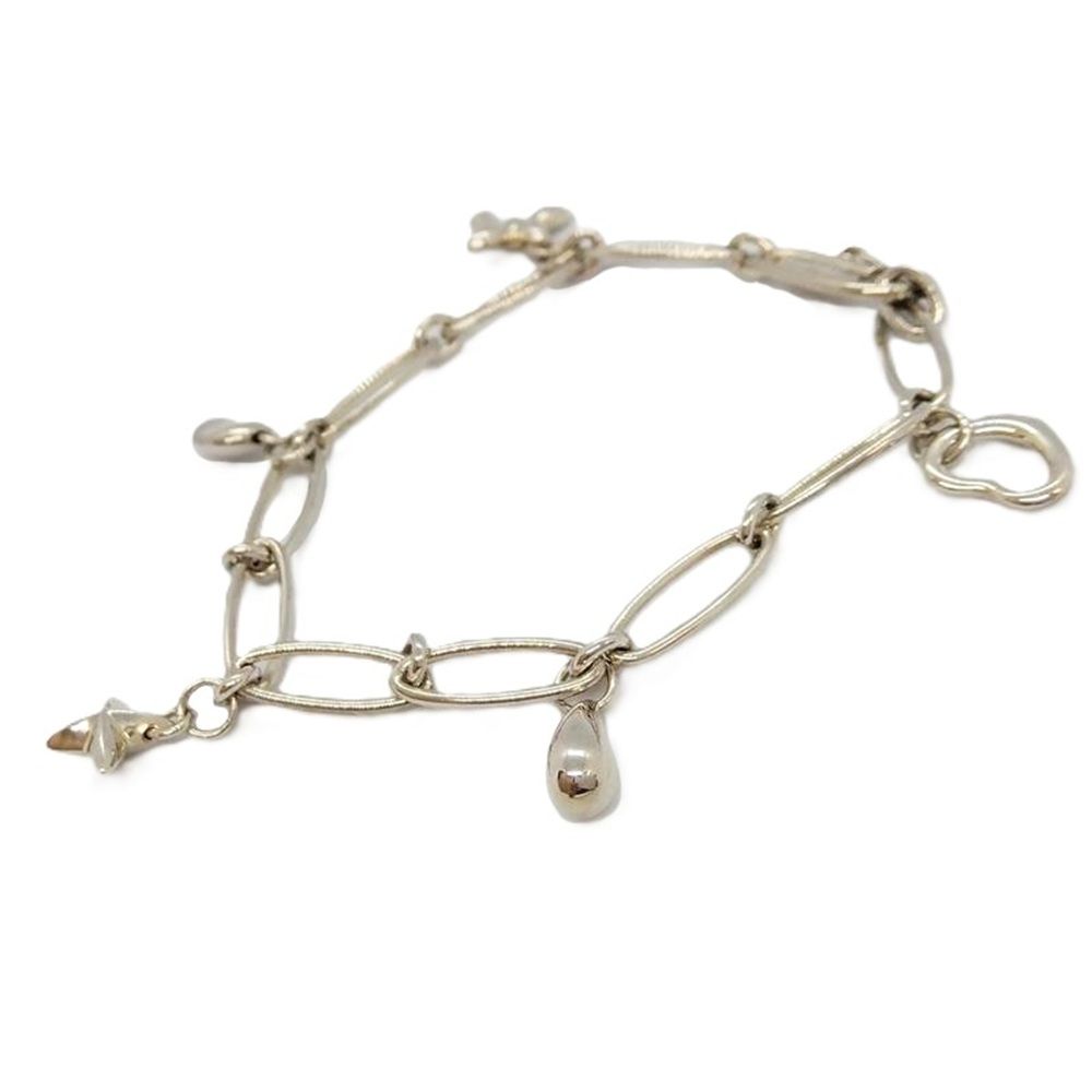ティファニー Tiffany-Co. 5チャーム ブレスレット SV925 11.4g シルバー エルサペレッティ