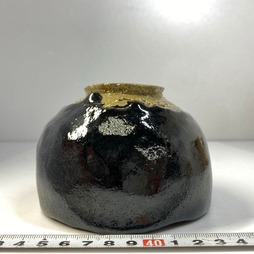 ☆茶3 亀井龍泉(名工) 黒茶碗　直径11㎝　東な6-0723① ☆茶3 亀井龍泉(名工) 黒茶碗 直径11㎝ 東な6-0723① - メルカリ