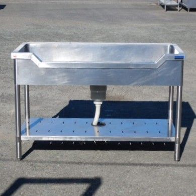 マルゼン 業務用 ステンレス 1槽 舟形 シンク W120 D60 H80(+15)cm