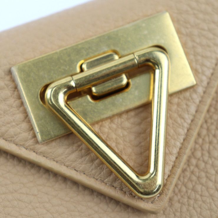 [美品] ボッテガ ヴェネタ ケース カードホルダー ベージュ　値下中 イントレチャート ファスナー付き カードケース ポリッジ