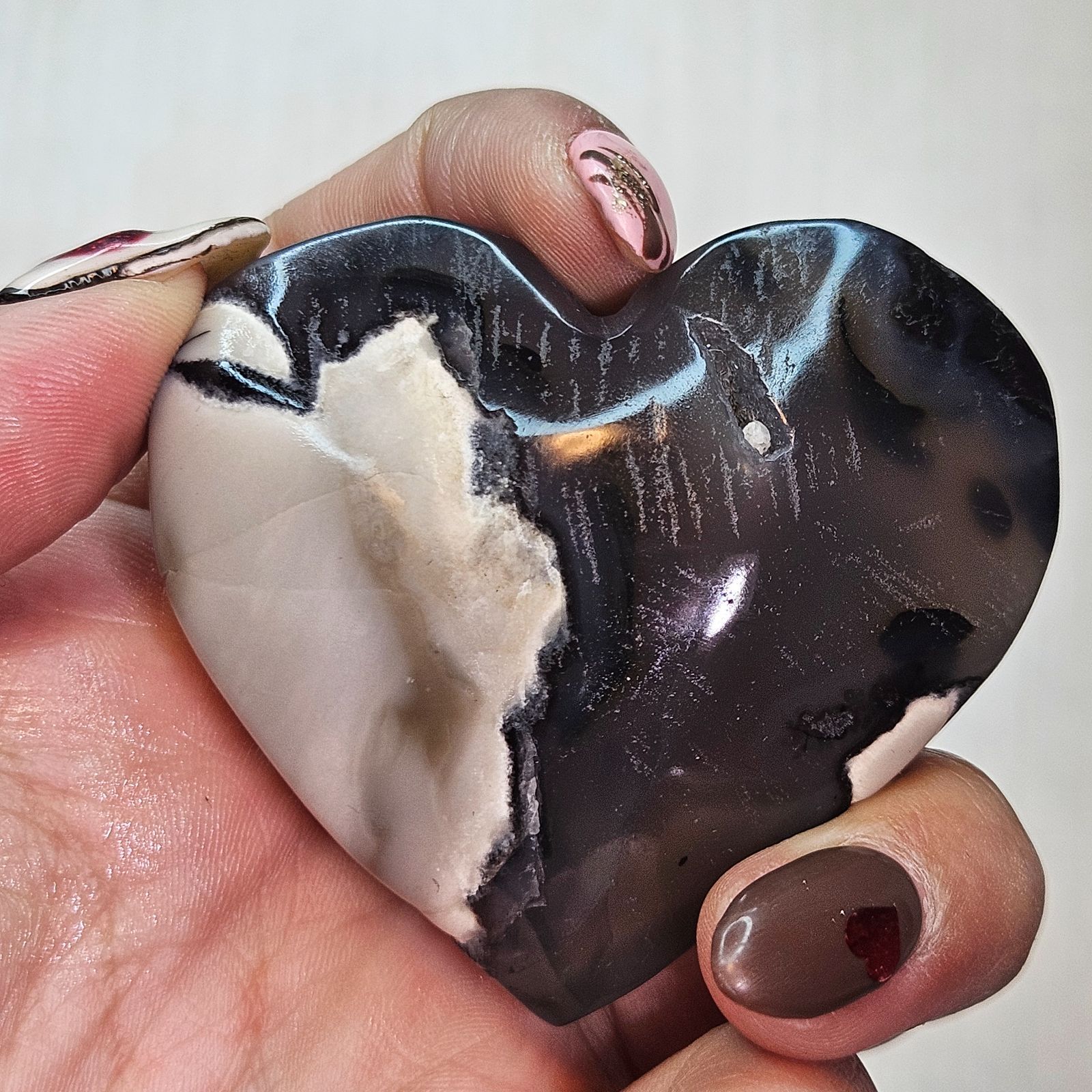 ボルケーノアゲート✨ハート♥カービング✨ - メルカリ