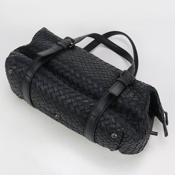 BOTTEGA VENETA ボッテガ ヴェネタ イントレチャート ミニボストン レザー レディース