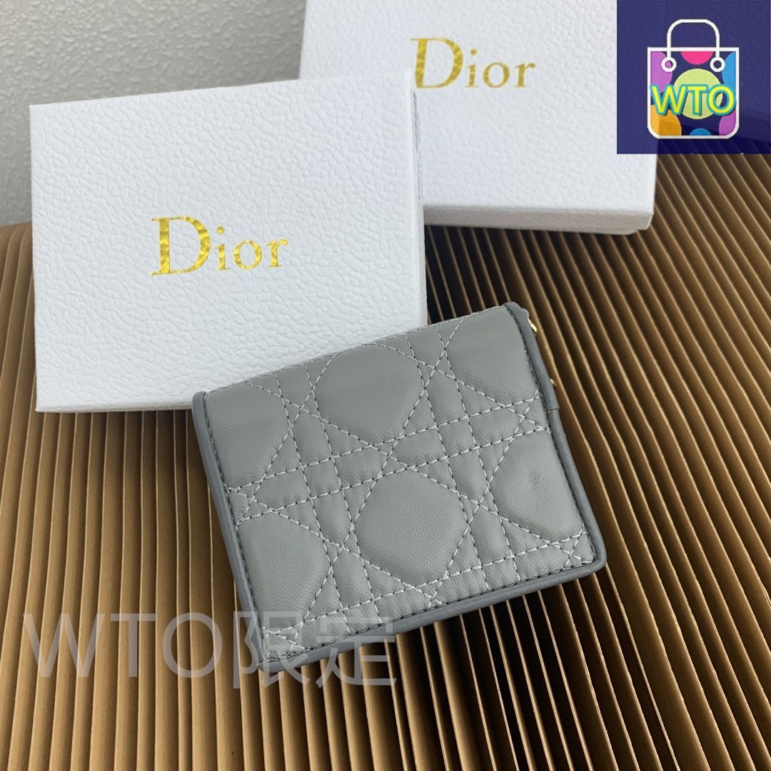 本日特価] ミニ レディディオール ウォレット グレーシープ