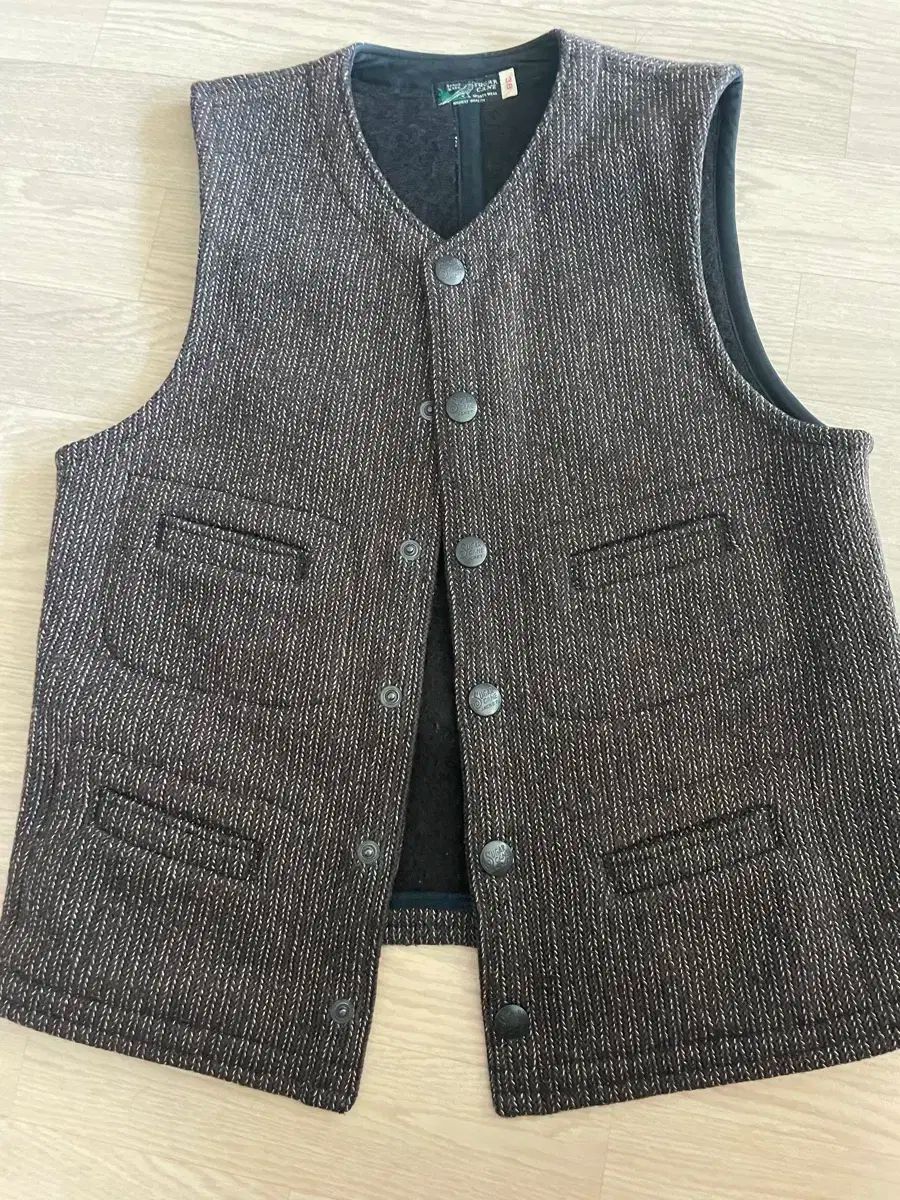 SUGAR CANE(シュガーケーン) ビーチクロス ベスト 茶色 38 SUGAR CANE