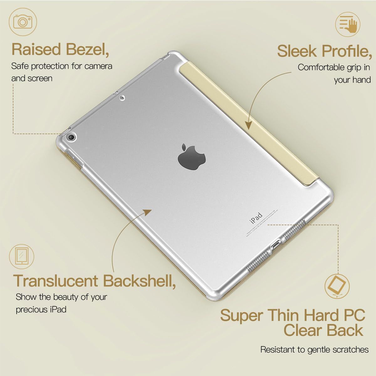 ハードカバー 10.2インチ iPad 10.2 ケース ケース 半透明 PUレーザー