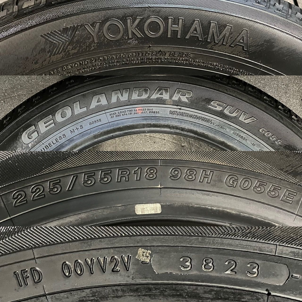イボ付き 2023年製 約10分山 ヨコハマ YOKOHAMA ジオランダー