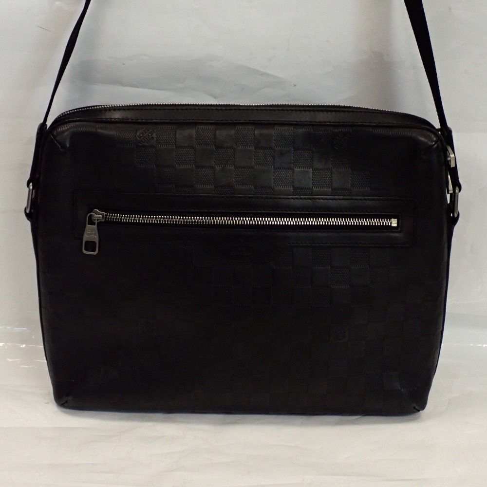 Th998521 ルイ ヴィトン ダミエ アンフィニ カリプソMM N41201 オニキス ショルダーバッグ LOUIS VUITTON