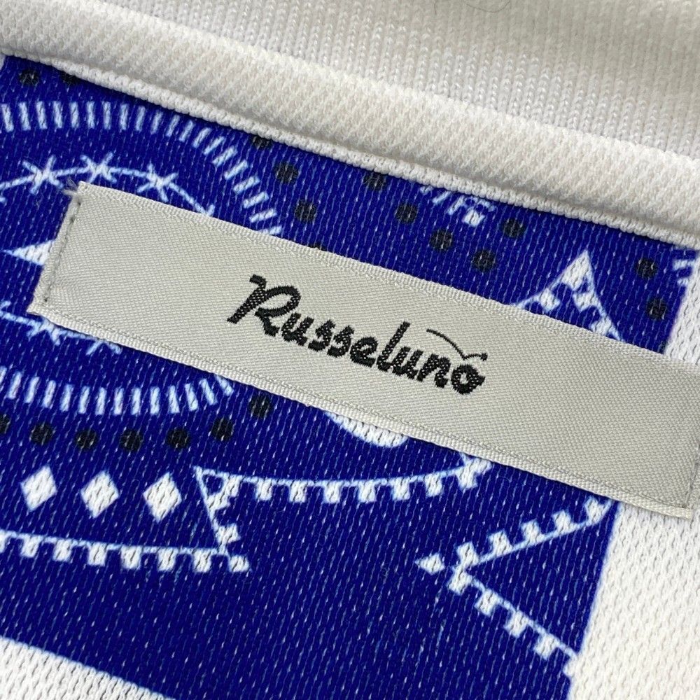 ゴルフ Russeluno ラッセルノ ペイズリー ポロシャツ メンズ