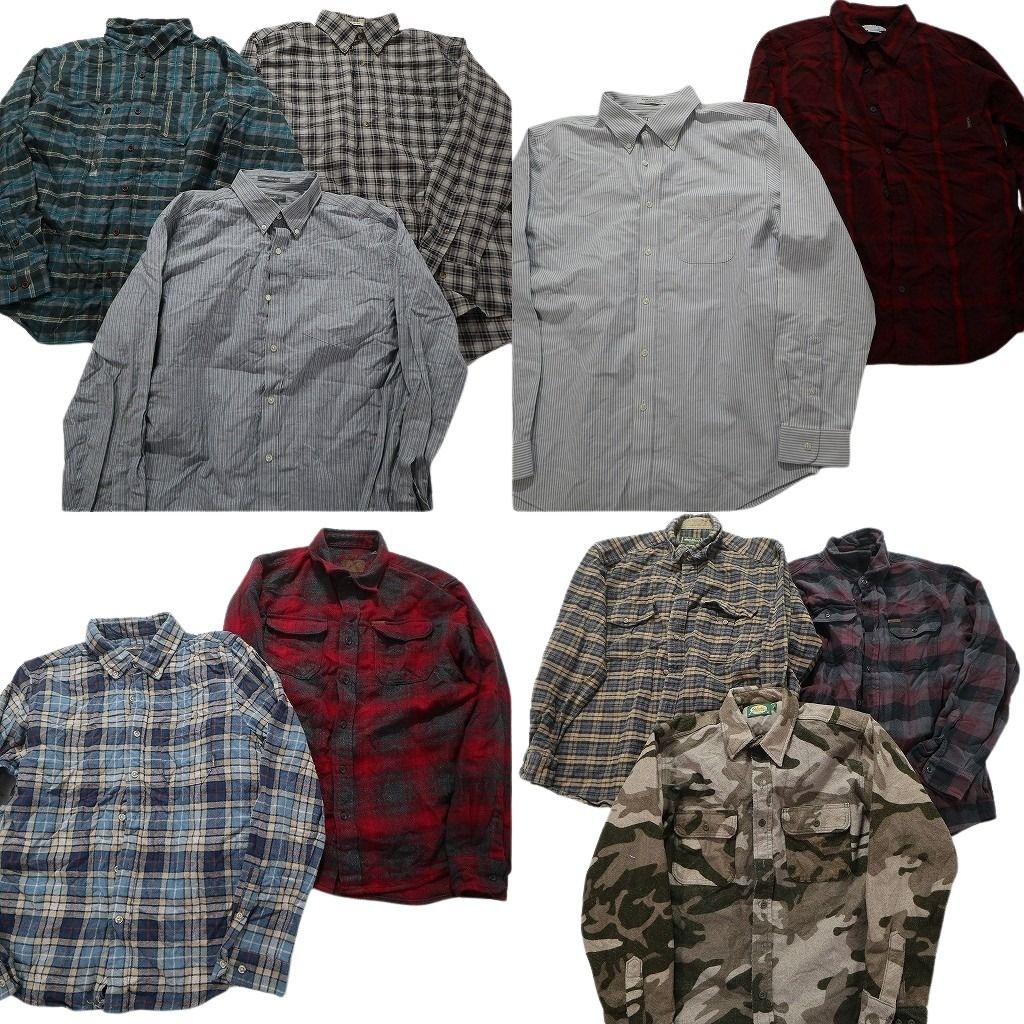古着卸 まとめ売り アウトドアブランドMIX 長袖シャツ 10枚セット  