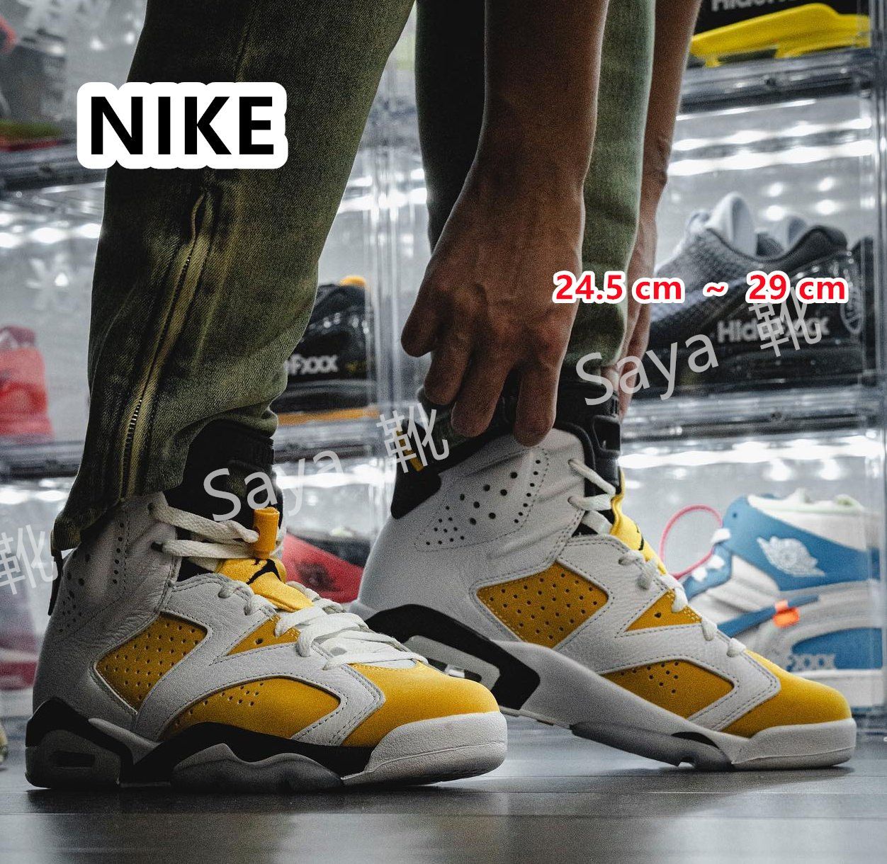 新品 未使用 NIKE AIR JORDAN 6 RETRO WHITE/YELLOW OCHRE/BLACK ナイキ エア ジョーダン 6 レトロ  メンズ スニーカー ハイカット イエロー CT8529-170 男女兼用 - メルカリ