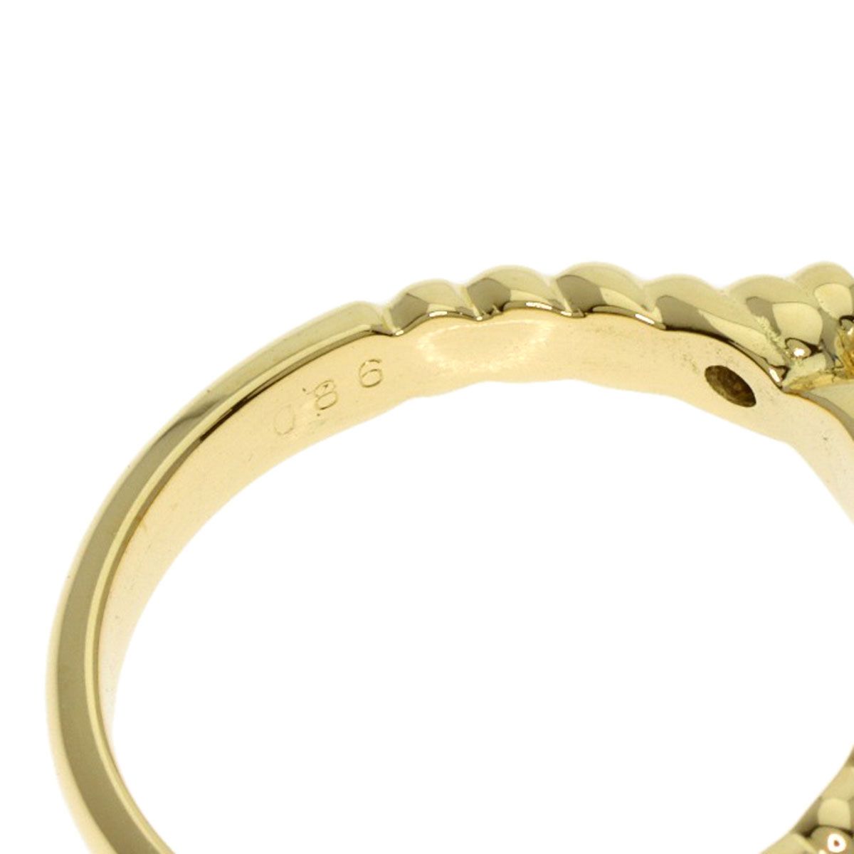 CHRISTIAN DIOR クリスチャンディオール パール 真珠 2P ダイヤモンド リング 指輪 K18YG レディース FORTGASGNV_COM_BR