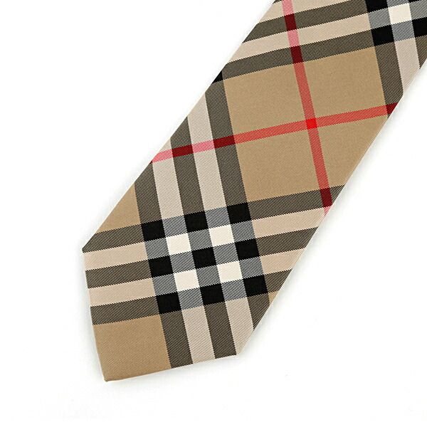 新品未使用　BURBERRY バーバリー　チェックシルクタイ　アーカイブベージュ 新品 バーバリー BURBERRY ネクタイ シルクタイ アーカイブベージュ