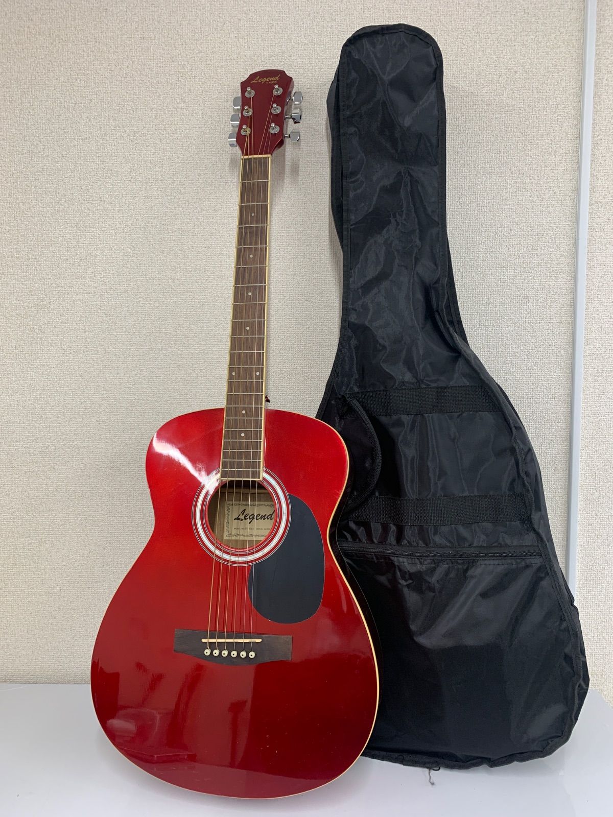 ÷ Legend by Aria レジェンド FG-15CA S15101725 アコースティックギター 赤 レッド ケース付き 楽器 3