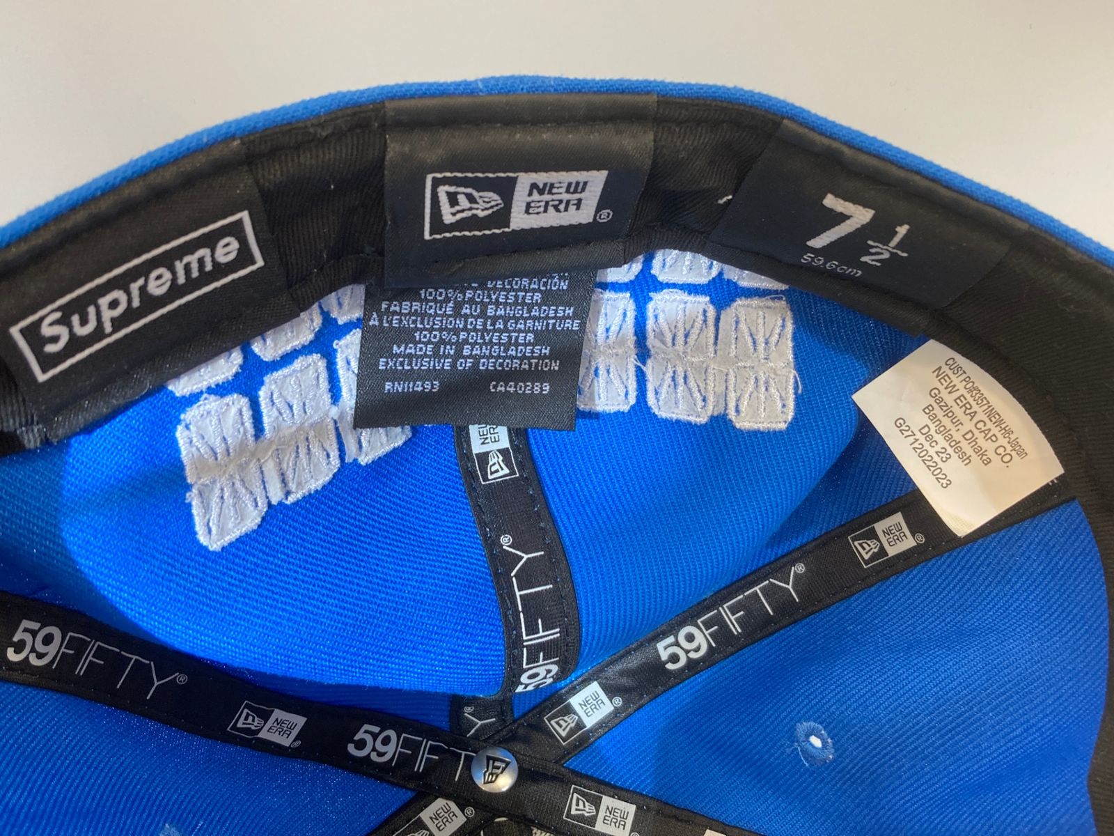 Supreme Sharpie Box Logo New Era ブルー　青 Supreme Sharpie Box Logo New Era Fitted Cap Blue - SS24 - US