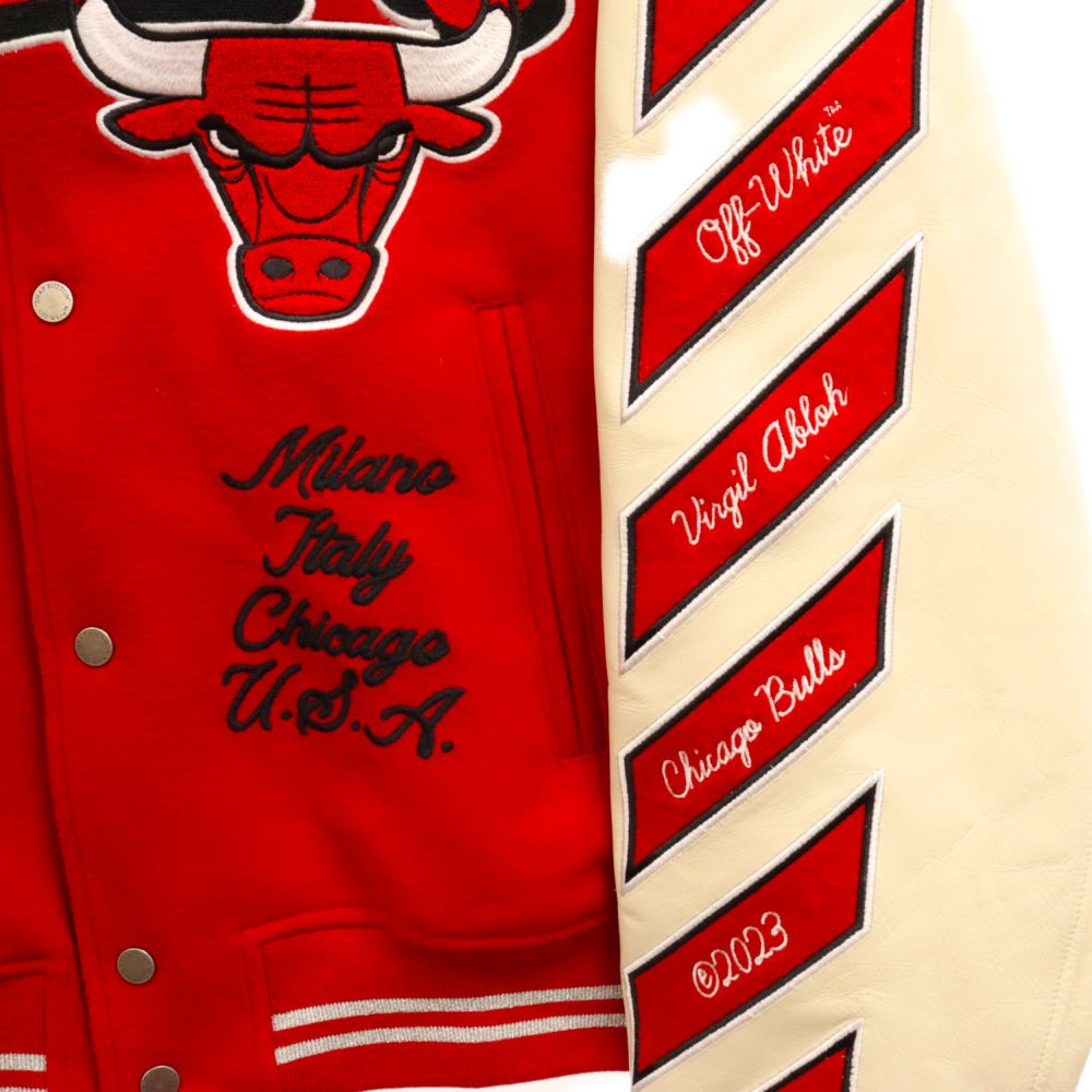 OFF-WHITE (オフホワイト) ブルズデザインスタジアムブルゾン