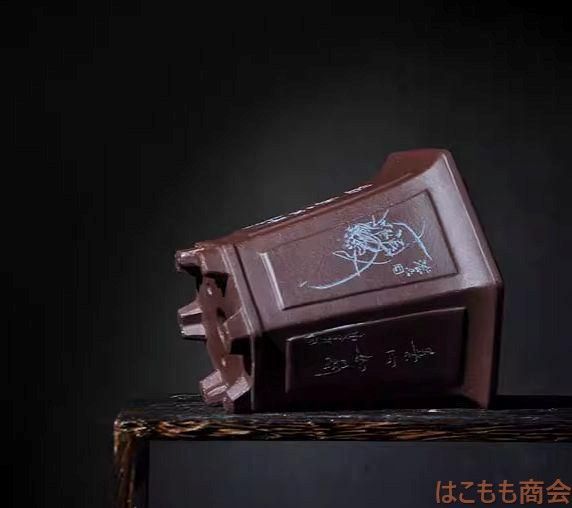 口開き六方鉢 紫砂の鉢 盆栽鉢 植木鉢 小品盆栽鉢 大品盆栽