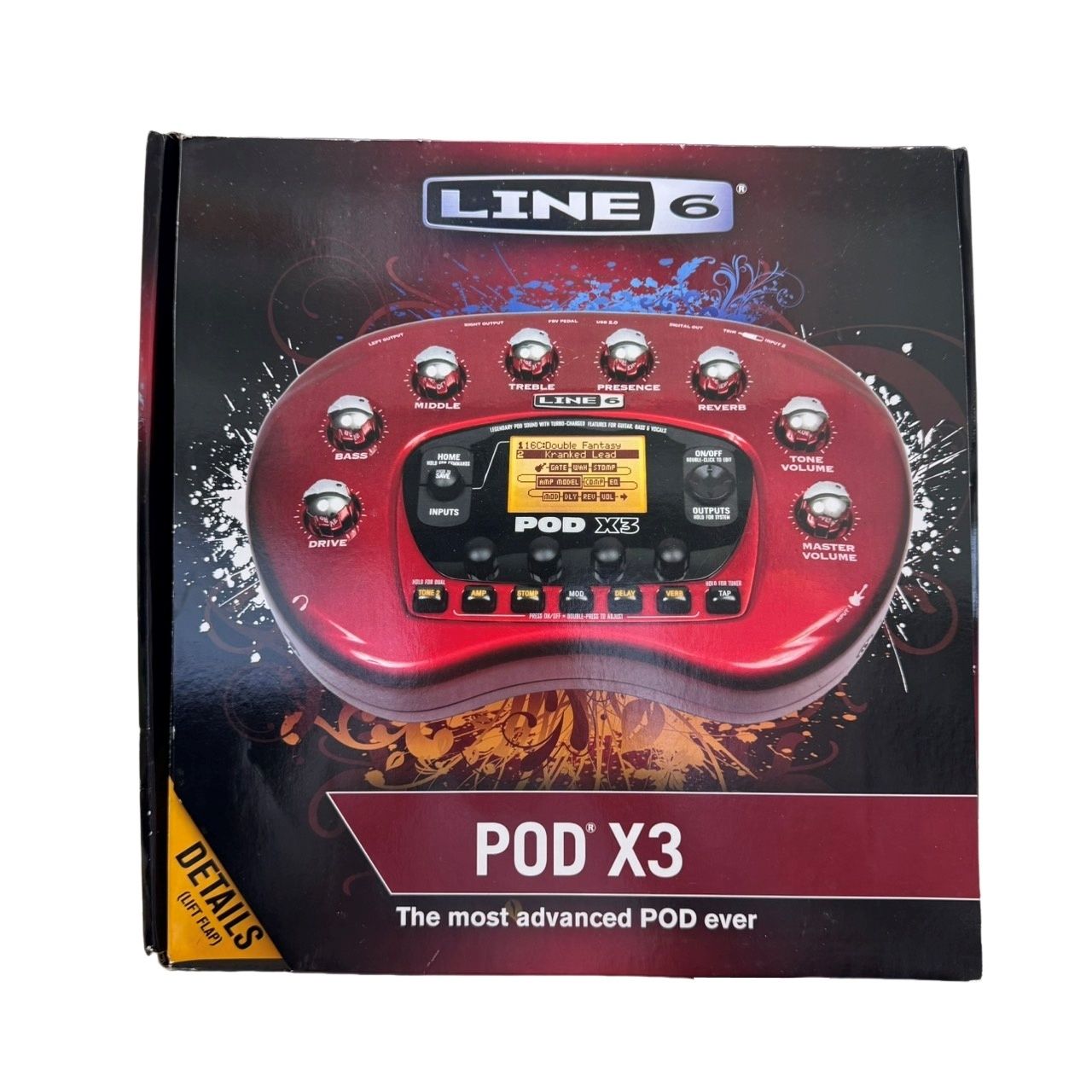 LINE6 アンプシュミレーター POD X3 レッド 通電のみ 音響 音響機材 12503K398