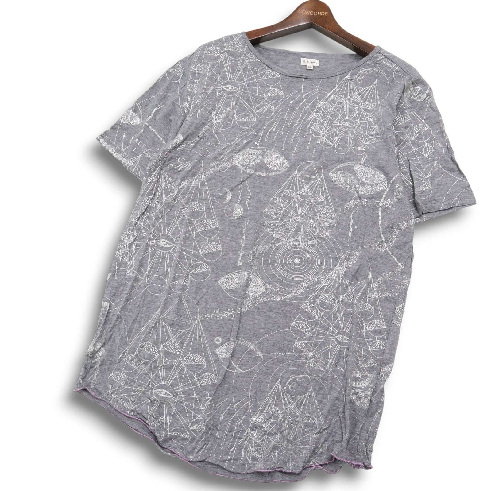 Paul Smith ポールスミス メインライン☆ 総柄 線画 半袖 カットソー T 