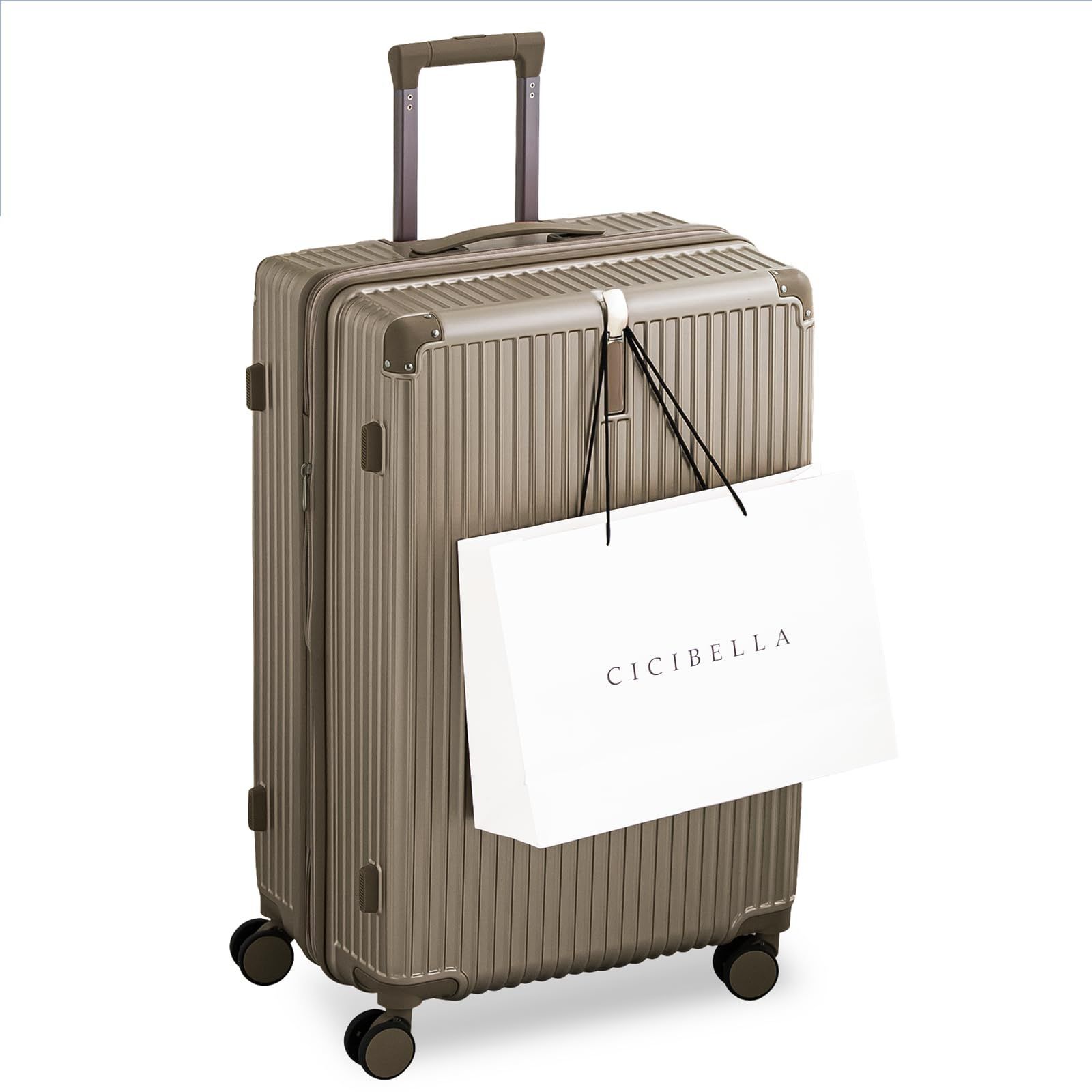 シシベラ スーツケース 拡張機能付 h1 チタニウム