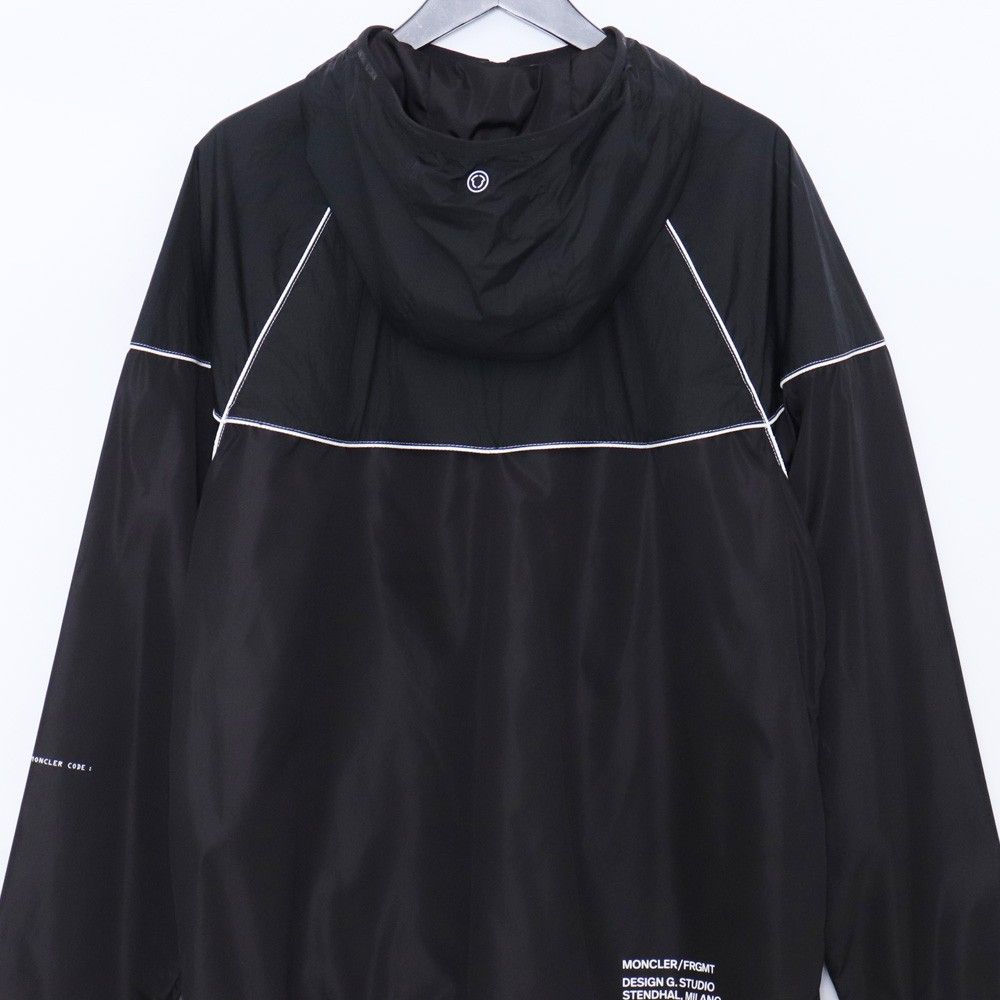 MONCLER × FRAGMENT DESIGN / HUNOR/ナイロンジャケット/1/ポリエステル/BLK MONCLER × FRAGMENT DESIGN HUNOR GIUBBOTTO ウノアー フーデッド