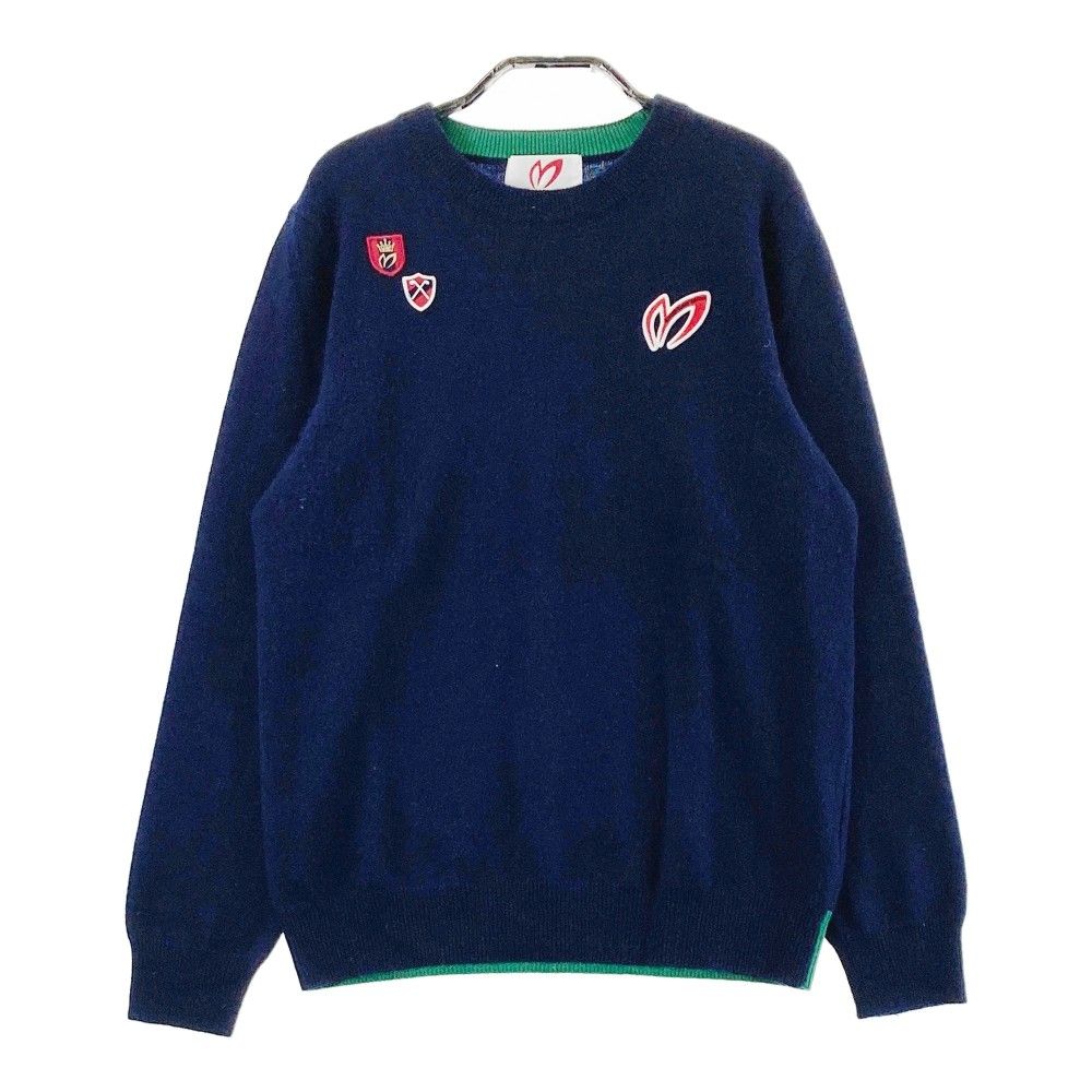 サイズ：2 MASTER BUNNY EDITION マスターバニーエディション 159-5270004 カシミヤ ニットセーター  ネイビー系 [240101315167] ゴルフウェア レディース ストスト