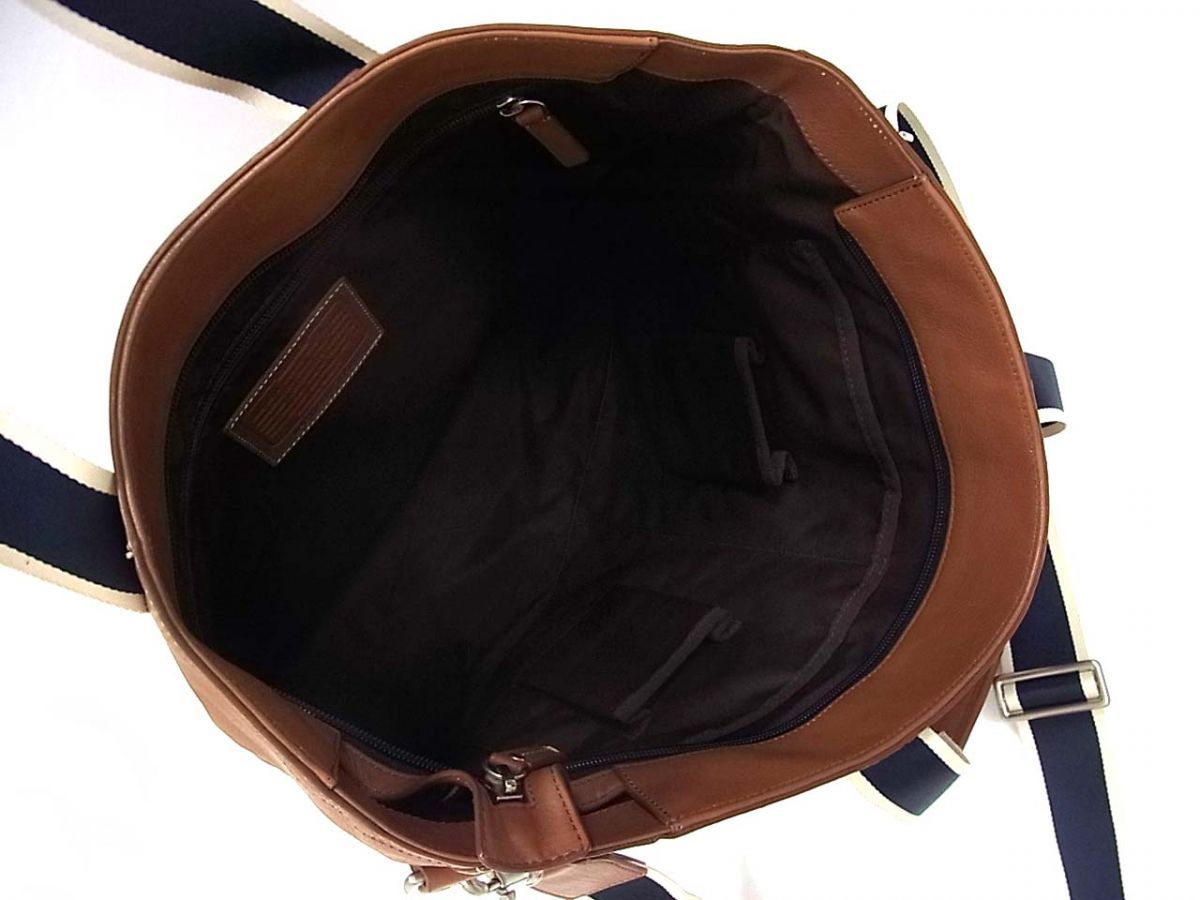 美品◇COACH コーチ メンズ ヘリテージ ウェブ レザー