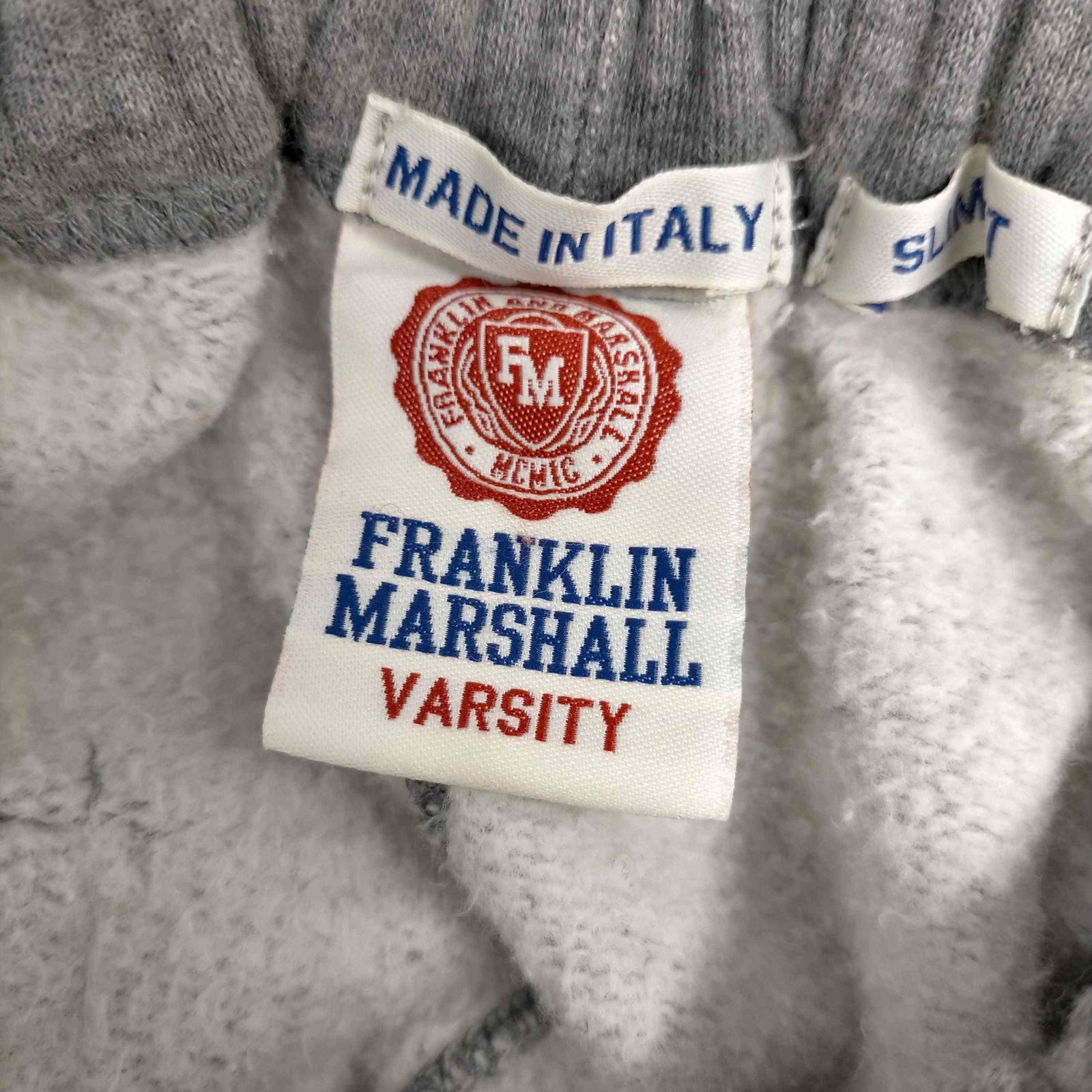 フランクリンマーシャル FRANKLIN&MARSHALL ロゴプリント スウェットパンツ イタリア製 SLIM FIT メンズ S