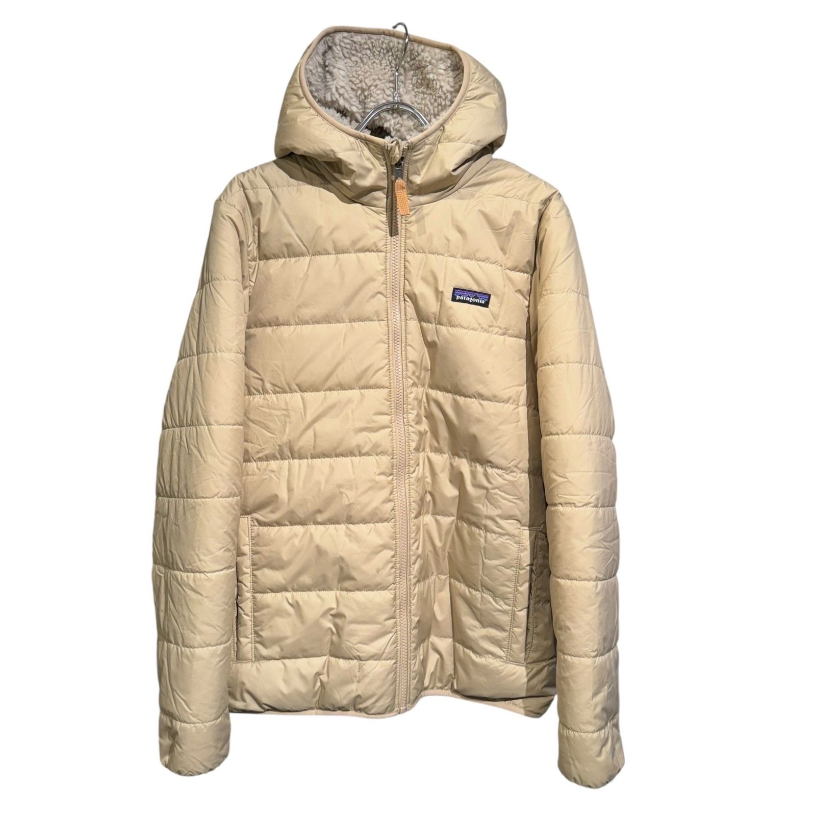 patagonia パタゴニア 68095 Kids Reversible Ready Freddy Hoody レディース ベージュ XXL 16-18