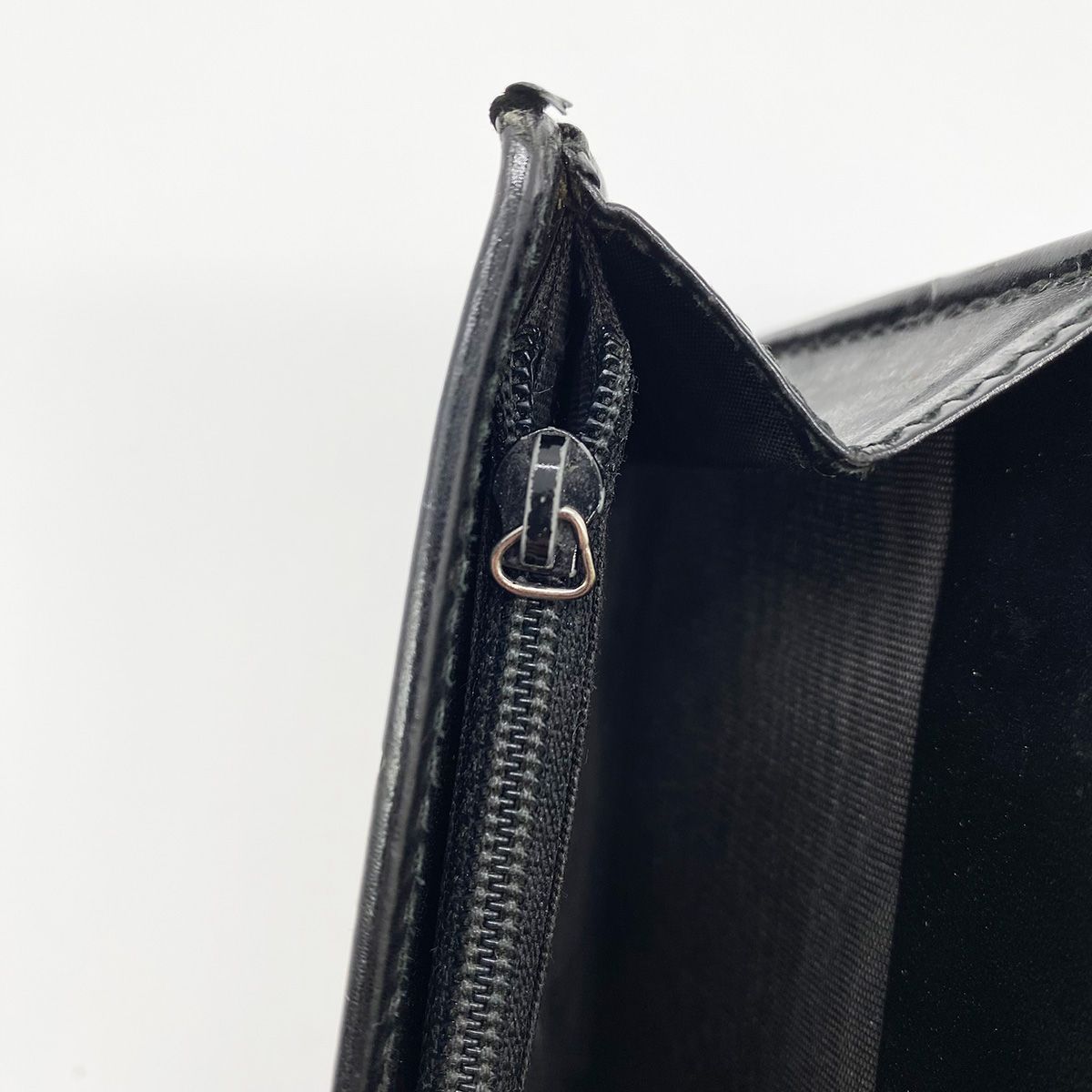 ジャンク品 GUCCI グッチ 245908 長財布 ブラック GGインプリメ 黒