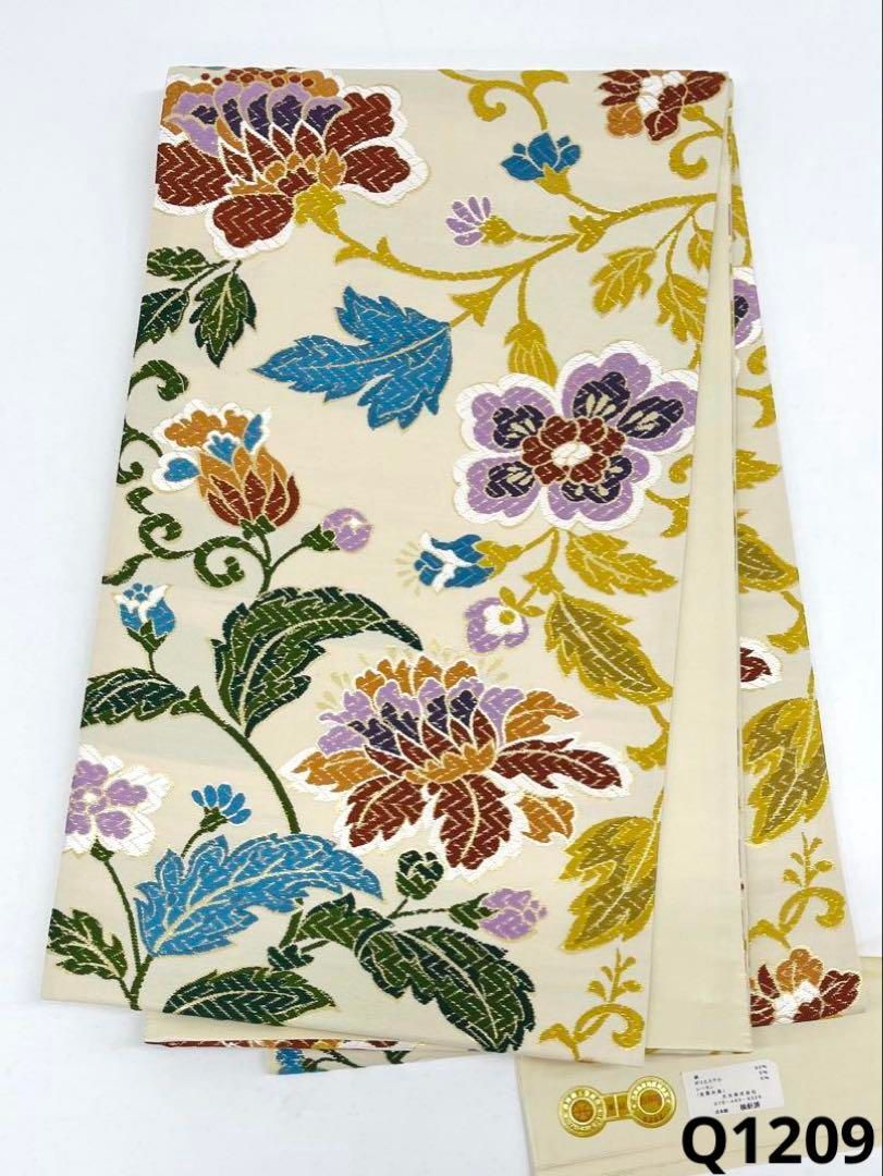 西陣織 大光織物 唐織 袋帯 未使用品 唐草文 正絹 六通 Q1209 - メルカリ