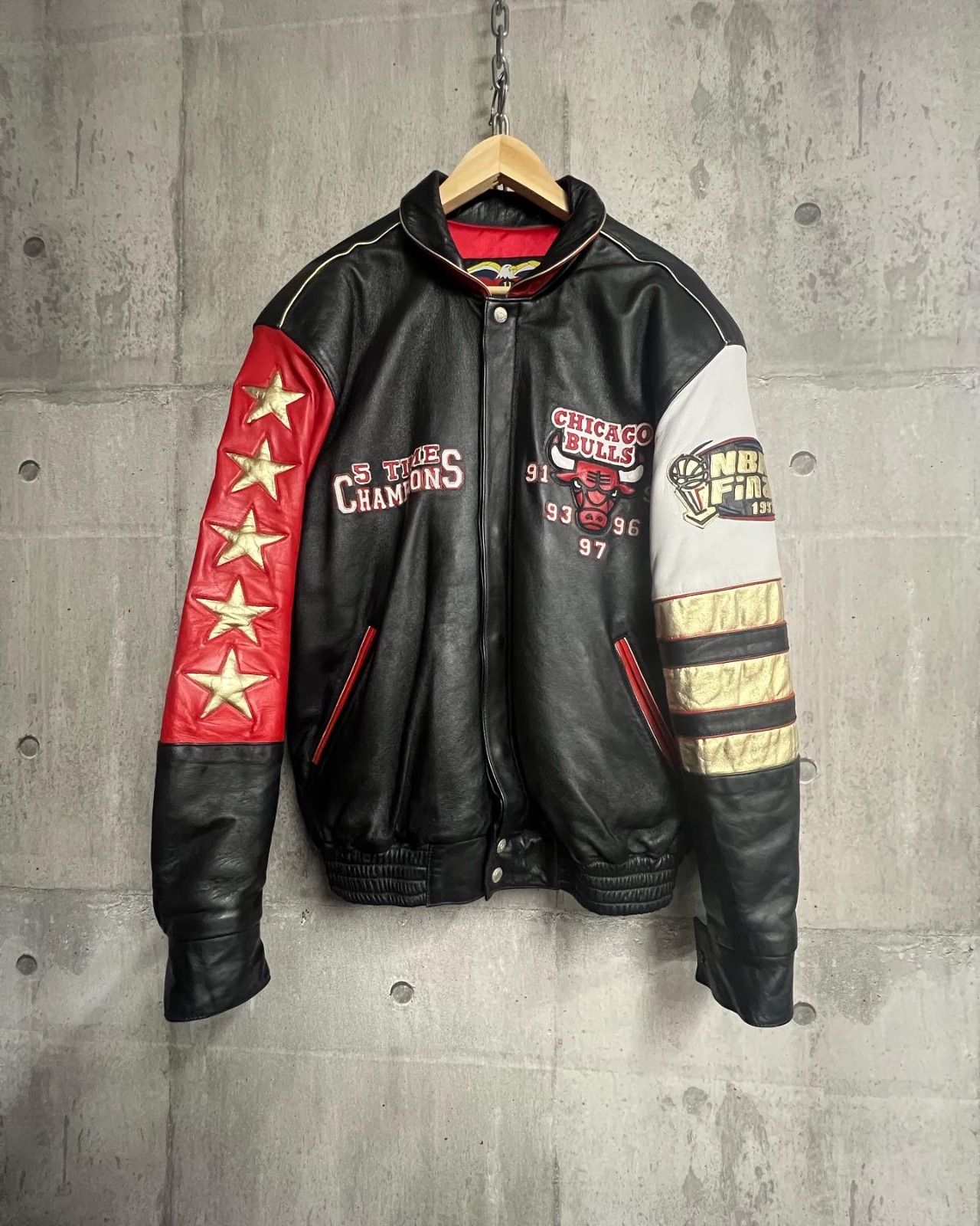 ヒート NBA Stadium Jacket スタジャン オールレザー | ochge.org