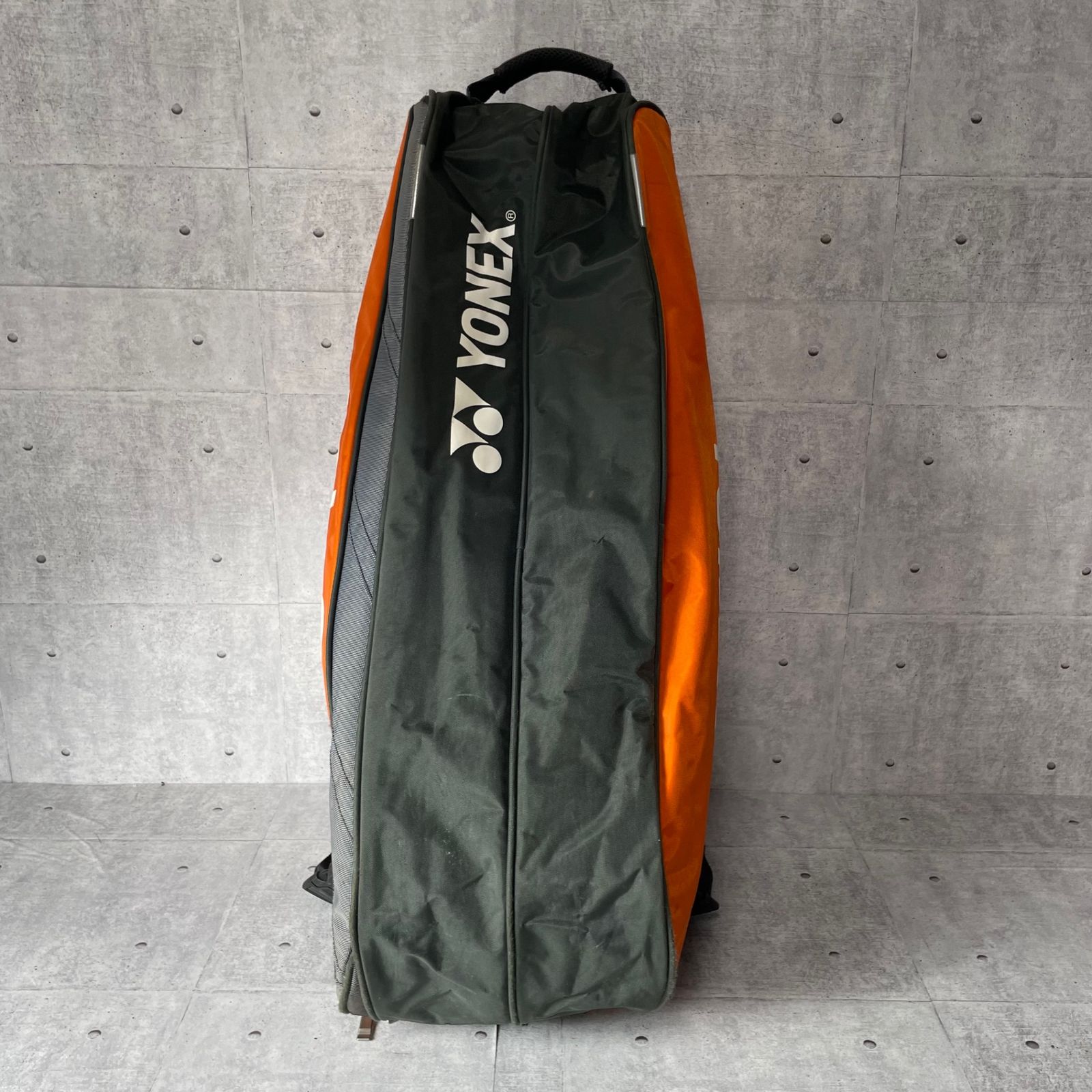 YONEX ラケットバッグ6 グレー・オレンジ YONEX ヨネックス テニスバッグ ラケットバッグ 6本収納可