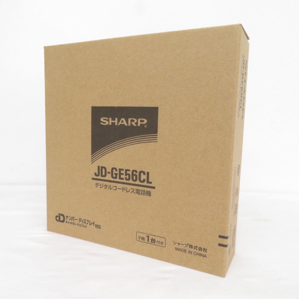 SHARP シャープ デジタルコードレス電話機 受話子機 + 子機1台タイプ KuaL ホワイト系 JD-GE56CL