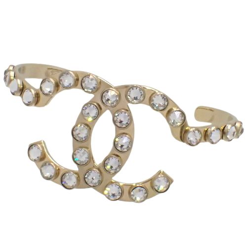 レア⭐︎ シャネル　CHANEL ラインストーン バングル　95A ココマーク CHANEL(シャネル) ココマーク ラインストーン バングル バングル