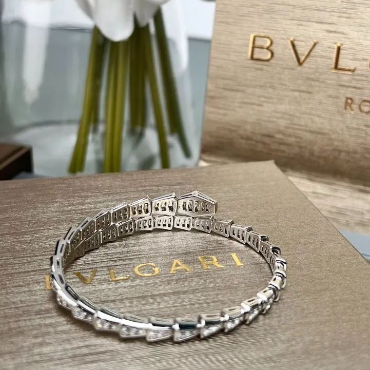 ⭐️高品質ブルガリ⭐️BVLGARI ブルガリ セルペンティ ヴァイパー ブレスレット シルバースネークブレスレット