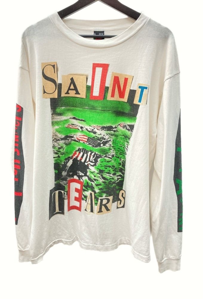 セントマイケル SAINT MICHAEL STT LS TEE LANDSCAPE プリントロゴ 長袖Tシャツ ロングスリーブ クルーネック  WHITE 白 SM-A21-0000-048 ロンT ロゴ ホワイト Lサイズ 104MT-291 - メルカリ