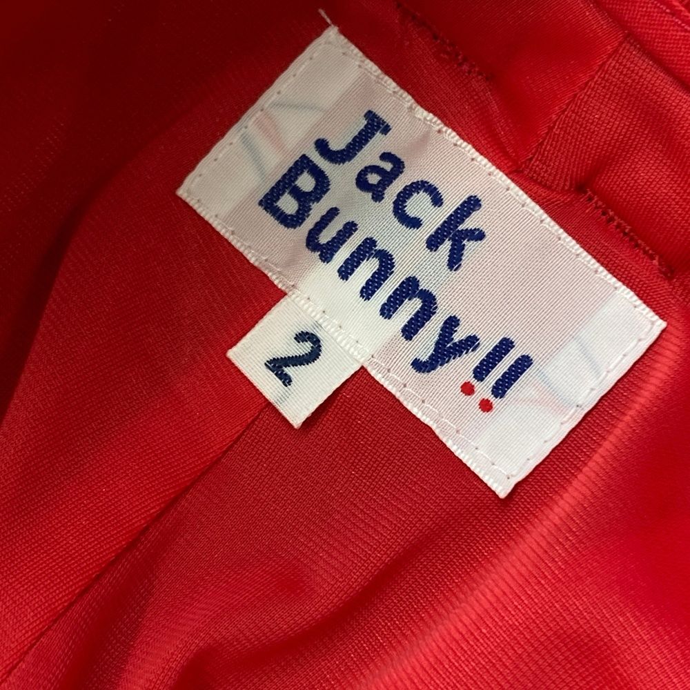 サイズ：2 JACK BUNNY ジャックバニー インナー付 スカート レッド系 