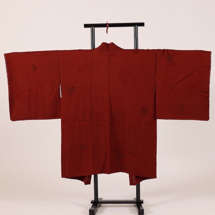 新品】着物 羽織 しつけ有 赤茶 エンジ S60年 ／１２２ - メルカリ