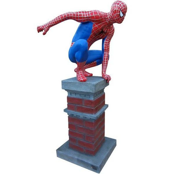 等身大フィギュア スパイダーマン しゃがみ・柱・台座付き 高さ212cm FRP製 SPIDERMAN アメキャラ アメリカ雑貨 - メルカリ