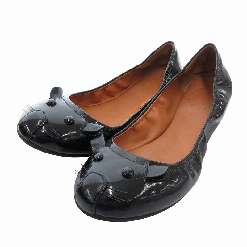 MARC BY MARC JACOBSエナメルフラットシューズ
